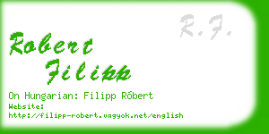 robert filipp business card