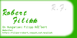 robert filipp business card